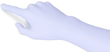 blue hand